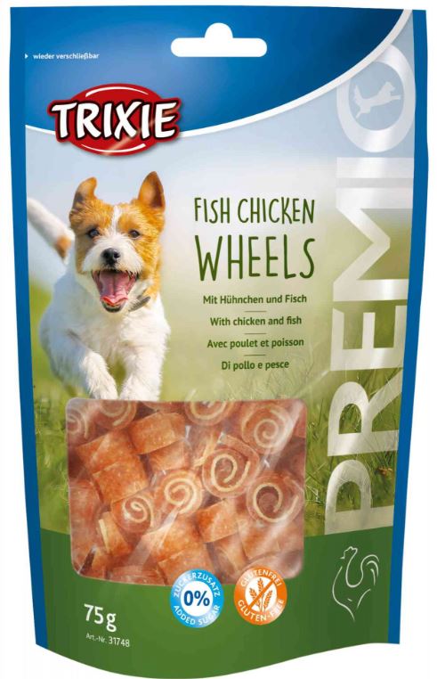 Trixie Premio Fish Chicken Wheels Dog Treats Trixie