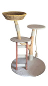 Cat Tree with Woven Basket