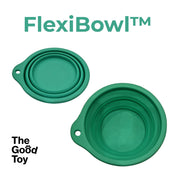 FlexiBowl™ – Collapsible Natural Rubber Travel Bowl for Dogs