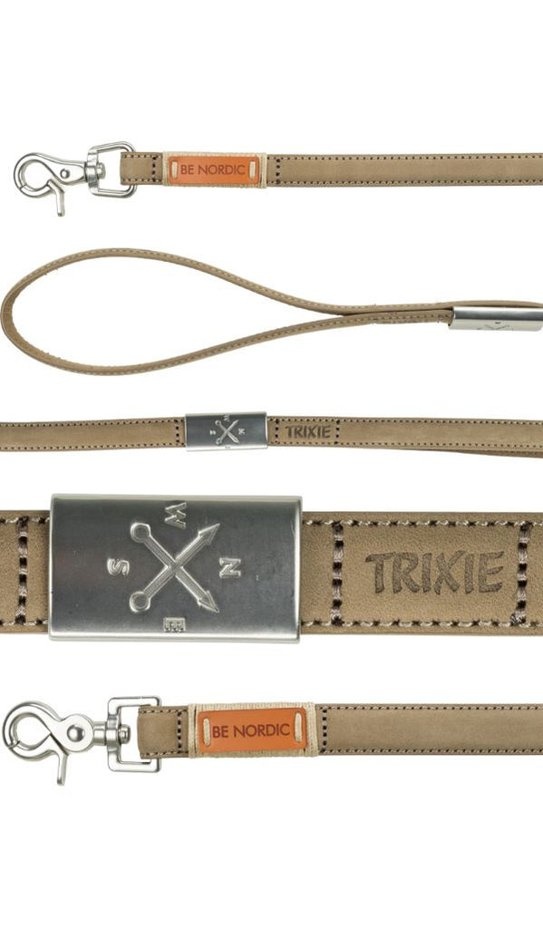 BE NORDIC Leather Leash Dog Apparel Trixie 