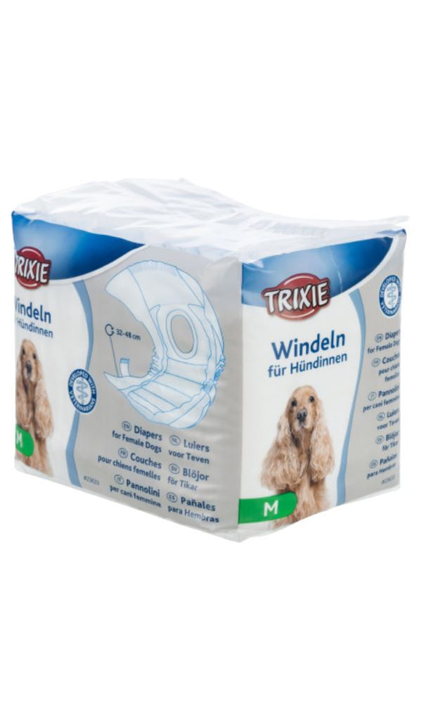 Diapers for Female Dogs Dog Diaper Pads & Liners Trixie M: 32–48 cm (12 Pcs) 