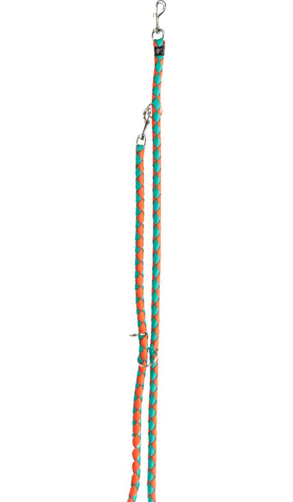Trixie Cavo Adjustable Leash Dog Apparel Trixie L–XL: 2.00 m/ø 18 mm (Papaya/Ocean) 