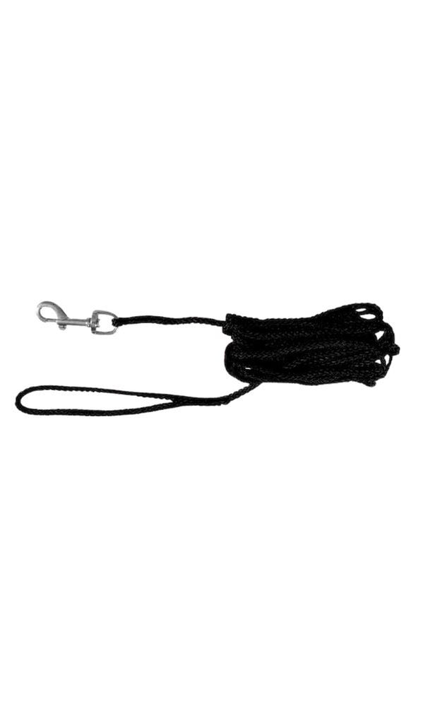 Trixie Tracking Leash-round Dog accessories Trixie S–M: 5 m/ø 5 mm (Black) 