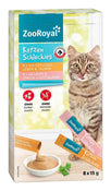 ZooRoyal Creamy Cat Snack Sachets Poultry Liver and Salmon 8x15g Cat Treats Zooroyal 