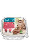 ZooRoyal salmon pate with pieces of trout on yogurt jelly 100g Wet Cat Food Zooroyal 